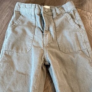 Kid’s Gray/Green Corduroy Pants